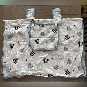 Car Carrier Cover with Heart Patterned with Peek-a-Boo Window